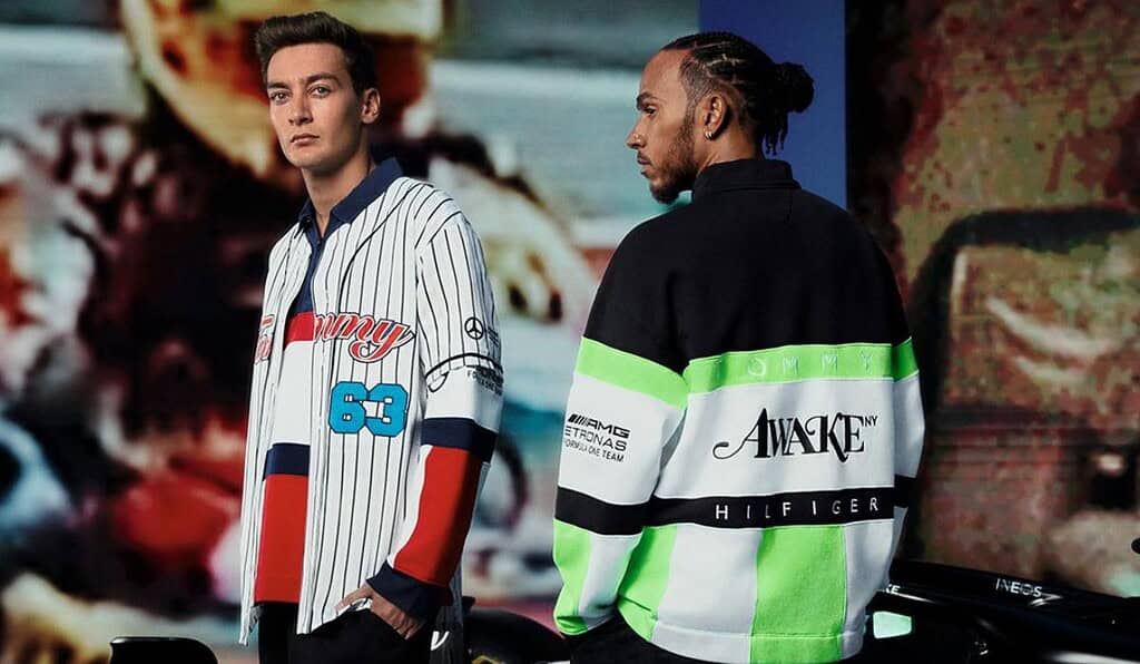 Hamilton ha lanzado múltiples colecciones de ropa con la marca estadounidense Tommy Hilfiger