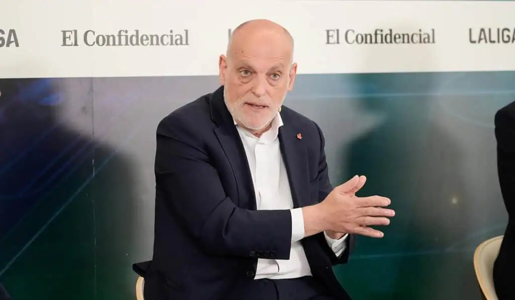 LaLiga de España firma un acuerdo histórico para automatizar su gestión con inteligencia artificial Javier Tebas, presidente de LaLiga