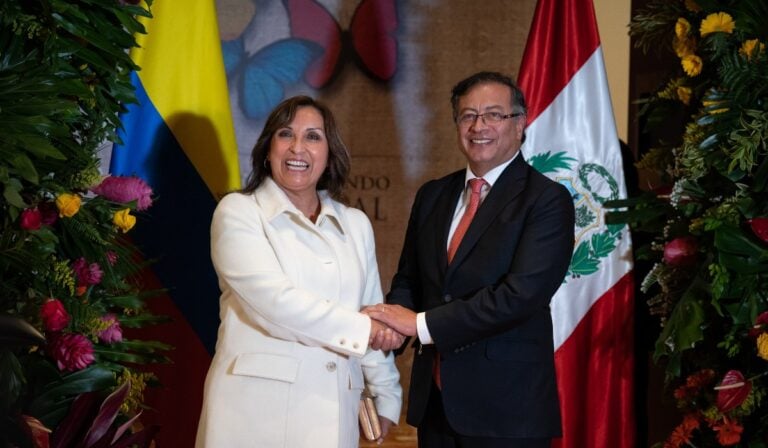 Gustavo Petro y Dina Boluarte