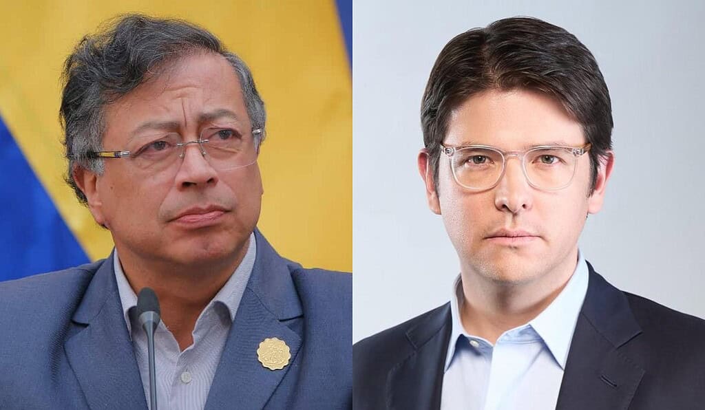 Gustavo Petro y Miguel Uribe Turbay