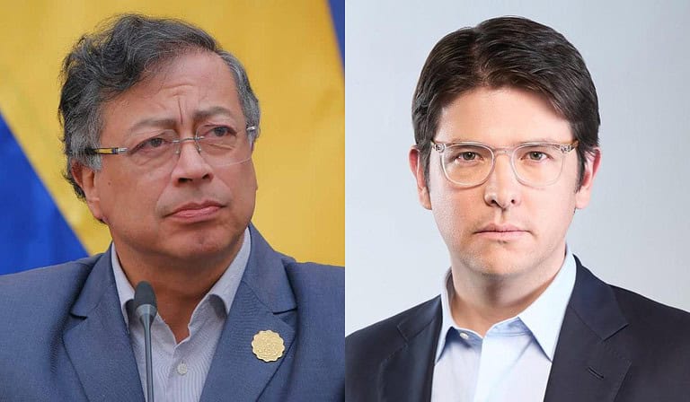 Gustavo Petro y Miguel Uribe Turbay