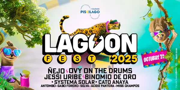 Vuelve el Lagoon Fest a Piscilago: ¿Qué artistas se presentarán? Line up de Lagoon Fest. Foto: cortesía Páramo Lab.