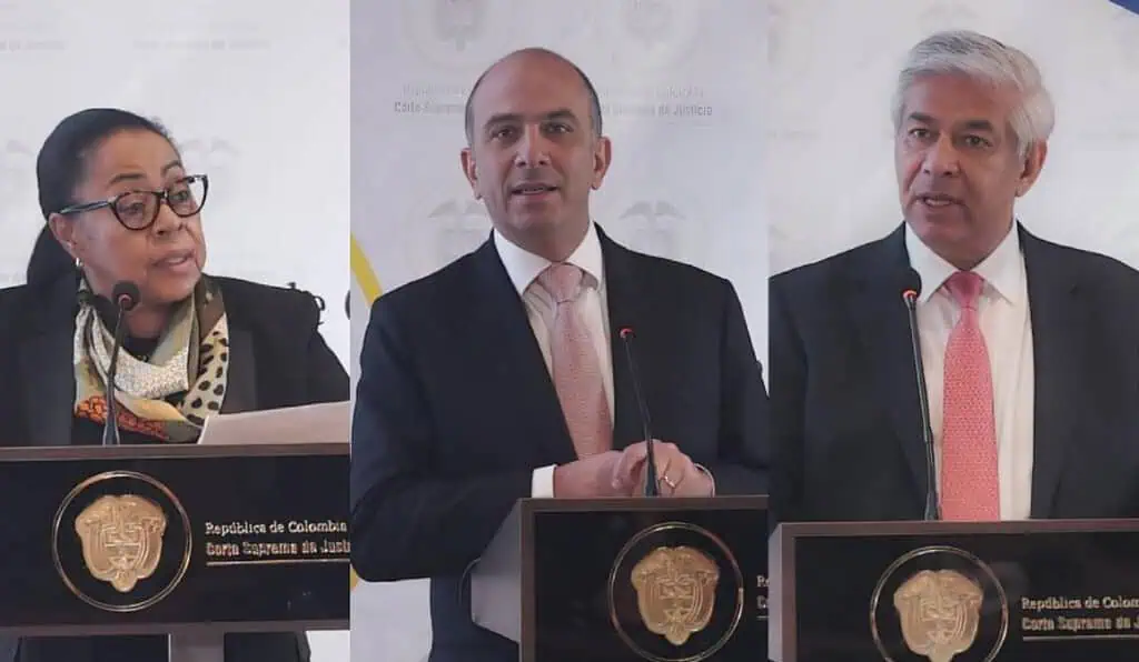 Corte Suprema define terna para nuevo magistrado de la Corte Constitucional: hay un investigado María Patricia Balanta Medina, Carlos Ernesto Camargo Assis y Jaime Humberto Tobar
