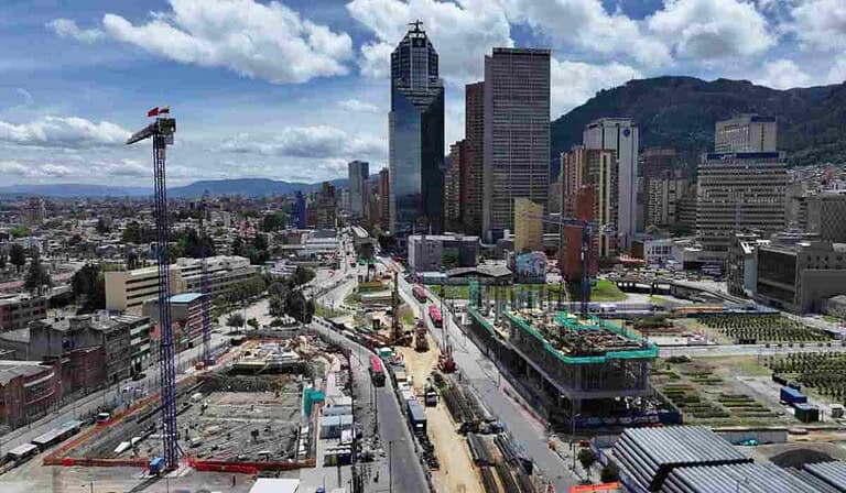 Megaobra del puente de la calle 26 con Caracas