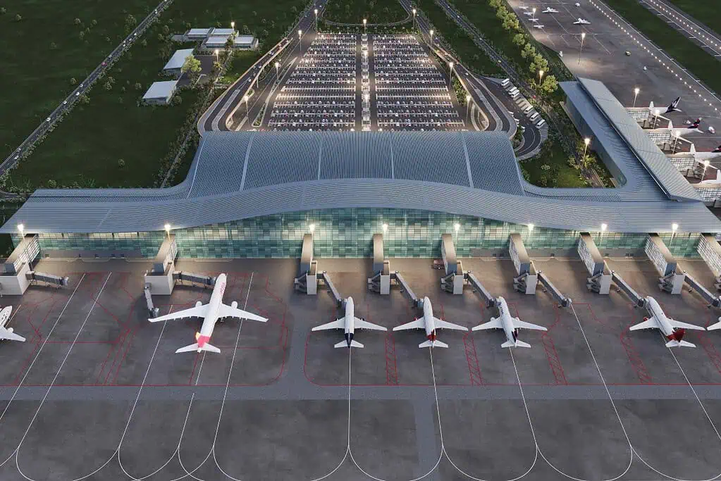 Los tres motores que afina Grupo Argos para acelerar su crecimiento en próximos años Así sería el nuevo aeropuerto concesionado de Cartagena propuesto por Odinsa, que contempla una inversión de $4,5 billones. Imagen: Odinsa