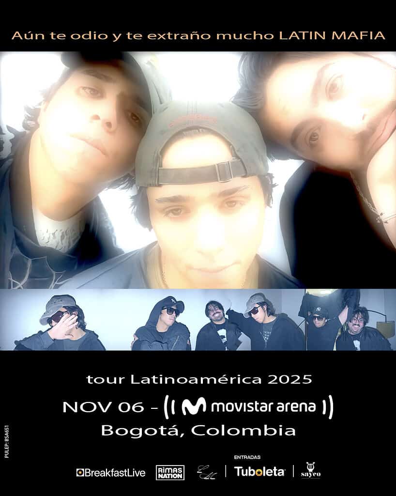 Latin Mafia en Bogotá. Foto: cortesía Breakfast Live.