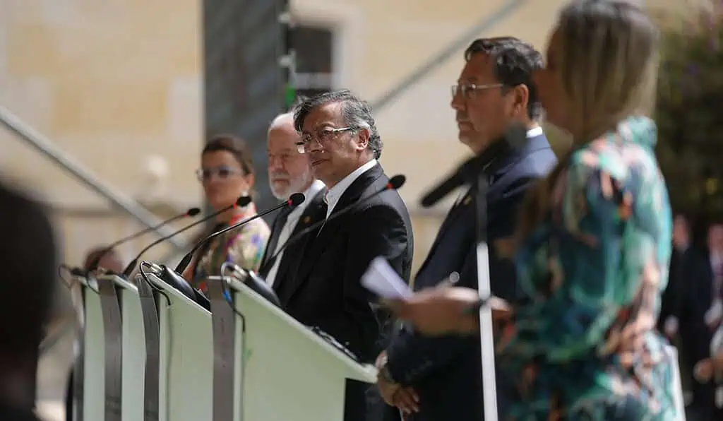 Bosques, transición energética y financiamiento: los acuerdos que dejó la Cumbre Amazónica en Bogotá Presidentes que integran la Organización del Tratado de Cooperación Amazónica (OTCA).