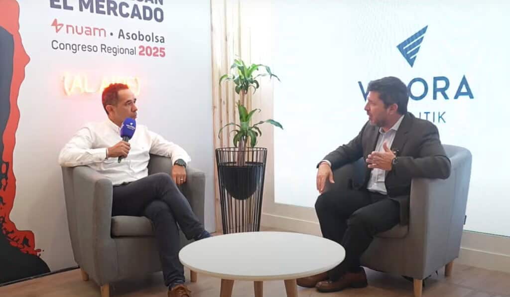 Rodrigo Torres, director de Valora Analitik; y Aldo Franciscolo, CEO de Andean Crown