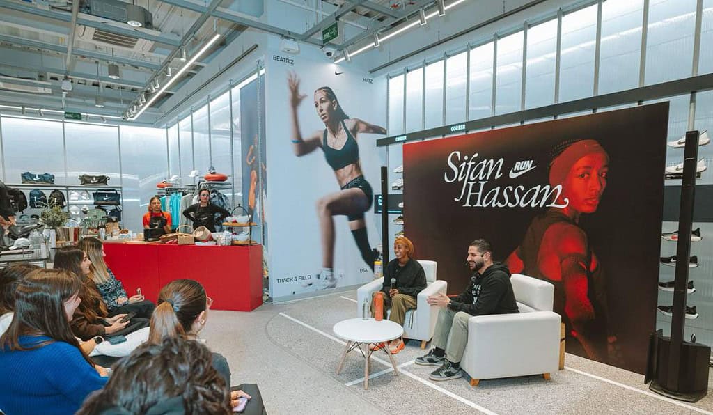 De París a Bogotá: Sifan Hassan revoluciona el atletismo de la capital con su visita a la tienda de Nike