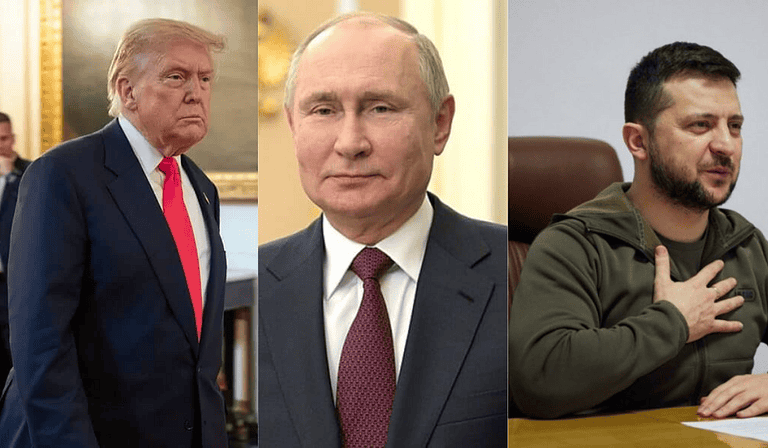 Trump, Putin y Zelenski