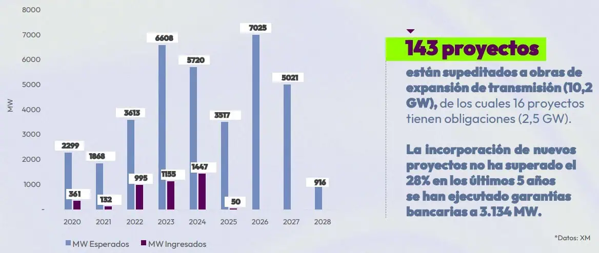 Andeg advierte que Colombia está “jugando con fuego” y frenando el sector de energía Andeg advierte que Colombia está “jugando con fuego” y frenando el sector de energía
