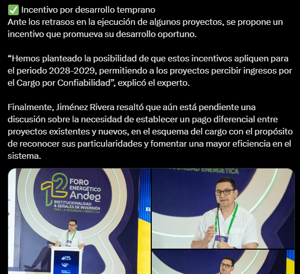 CREG anunció que “en los próximos días” iniciará la subasta de Cargo por Confiabilidad en Colombia CREG anunció que “en los próximos días” iniciará la subasta de Cargo por Confiabilidad en Colombia