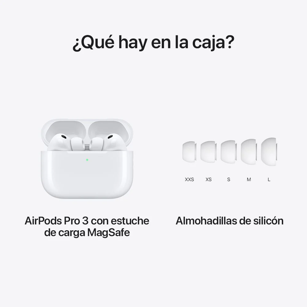 Estuche AirPods Pro 3. Foto: tomada de la página de Mac Center Colombia.
