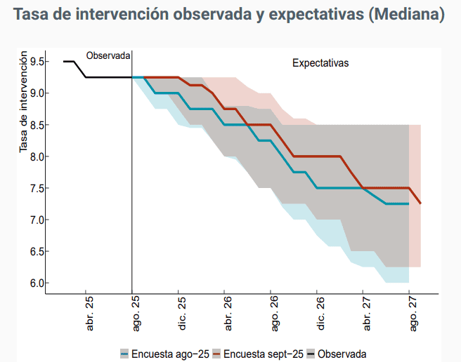 Tasas de interés: encuesta de expectativas de analistas económicos