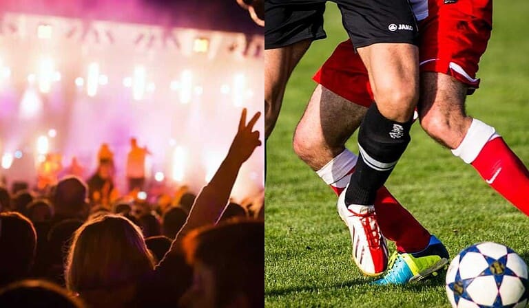 Conciertos y fútbol con nuevo impuesto