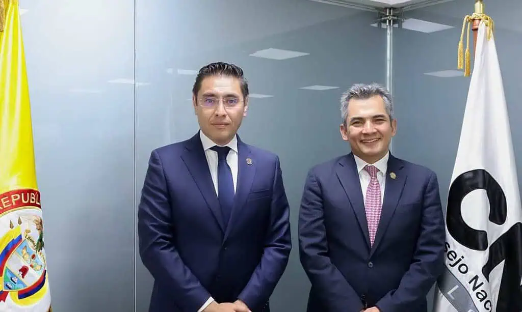 Magistrados del CNE escogieron a Cristian Quiroz como nuevo presidente de la corporación Cristian Quiroz, nuevo presidente del CNE