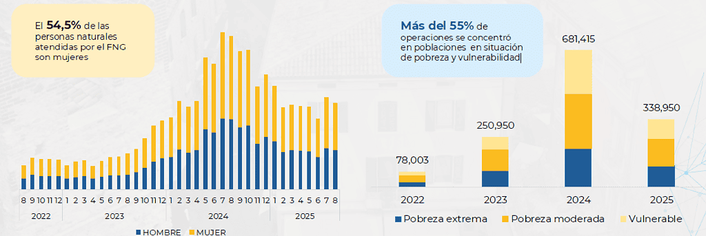 Fondo Nacional de Garantías: cifras según perfil del beneficiario