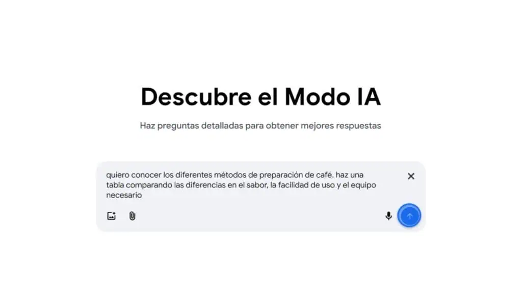 El Modo IA de Google ya está disponible en español: así funciona Google Modo IA
