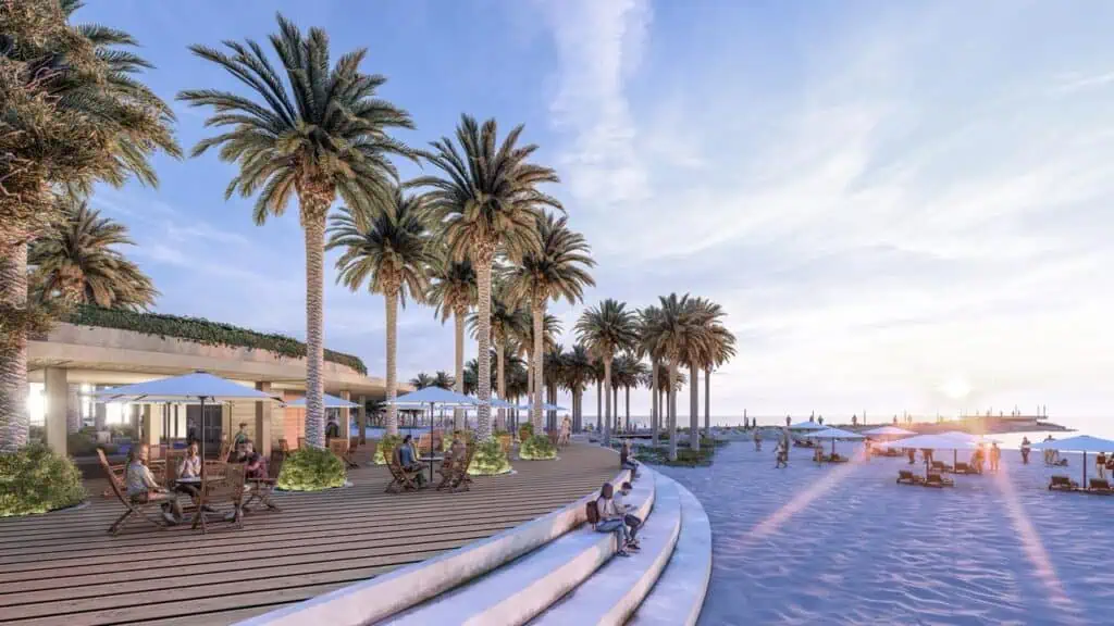 Gran Malecón del Mar de Cartagena tendrá plataforma con olas marinas: estos son los detalles Tendrá áreas de esparcimiento para el disfrute de locales y turistas. Render: cortesía.