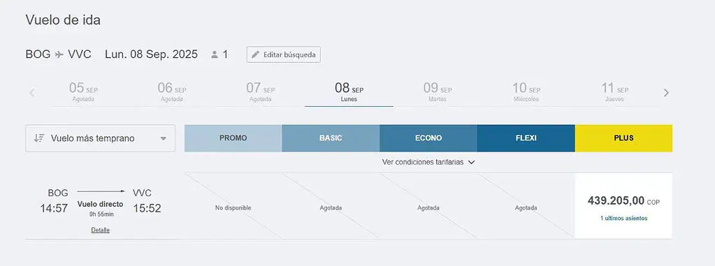 Vuelos a Villavicencio: ¿precios disparados por cierre indefinido de la Vía al Llano? Vuelos a Villavicencio: ¿precios disparados por cierre indefinido de la Vía al Llano?