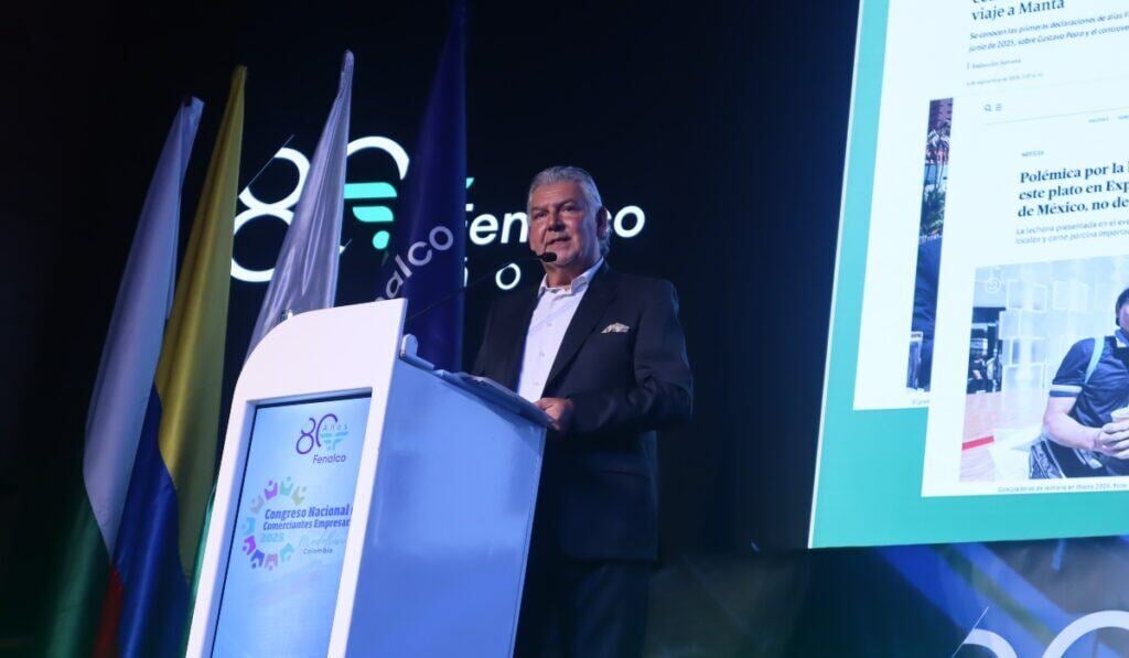 Jaime Cabal, presidente de Fenalco en el Congreso Nacional de Comerciantes Empresarios