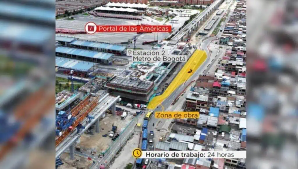 Avanza la construcción de la Estación 2 de la Línea 1 del Metro de Bogotá Metro de Bogotá