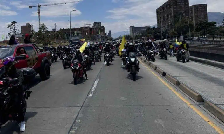 paro de motos en Bogotá