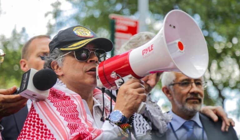 Petro en protesta a favor de Palestina en Nueva York (1)