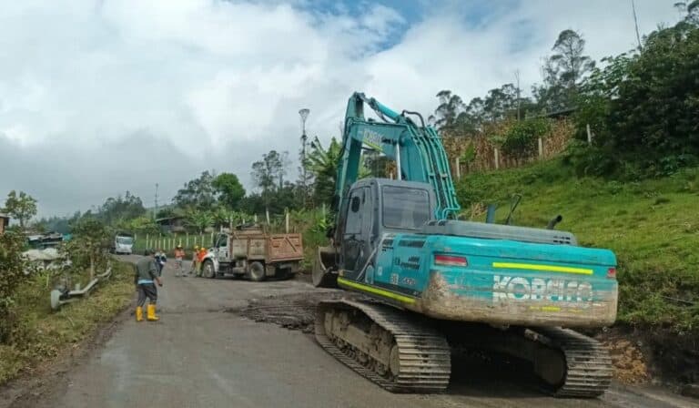 Plan de contingencia en la Vía al Llano. Foto: ANI.