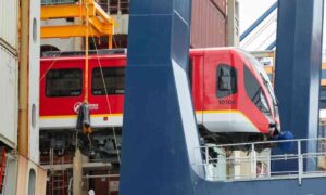 Primer vagón del Metro de Bogotá