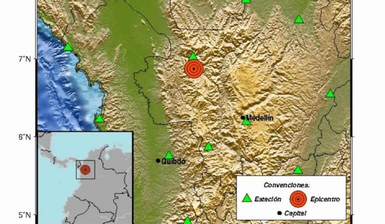 Fuerte temblor sacudió a Colombia de este 14 de septiembre