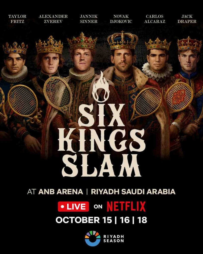 Netflix rompe el mercado de transmisiones deportivas: Emitirá torneo con las máximas estrellas del tenis mundial