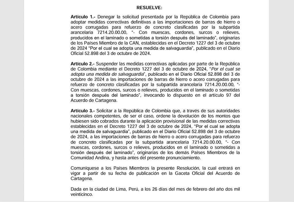 Acero de China, Rusia y Perú tiene 'en jaque' a la industria siderúrgica colombiana: Así está el panorama Acero importado