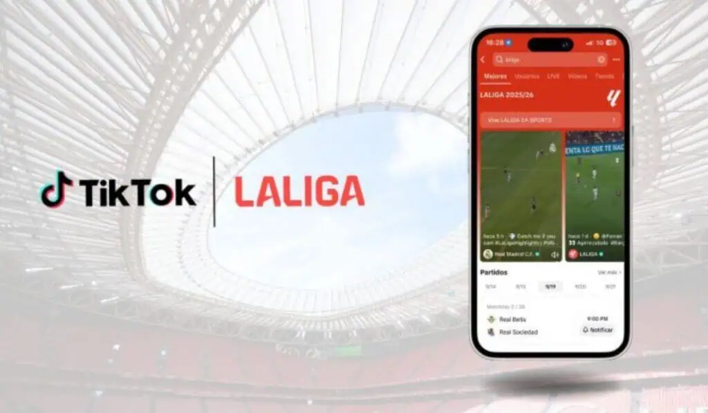 Este es el acuerdo entre TikTok y el fútbol español para dominar el deporte digital Este es el acuerdo entre TikTok y el fútbol español para dominar el deporte digital