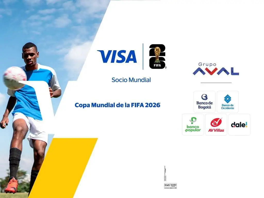 Visa y Grupo Aval ofrecen oportunidad única para los colombianos que quieran viajar al Mundial 2026 Visa y Grupo Aval ofrecen oportunidad única para los colombianos que quieran viajar al Mundial 2026
