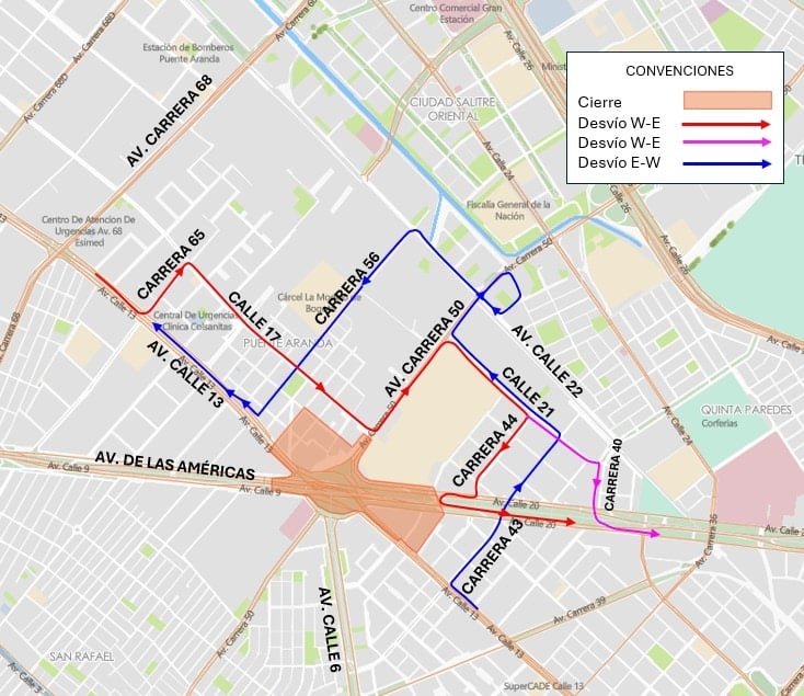 Estos son los cierres viales por implosión de puentes en la Av Las Américas: ¿cuáles son las rutas alternas?