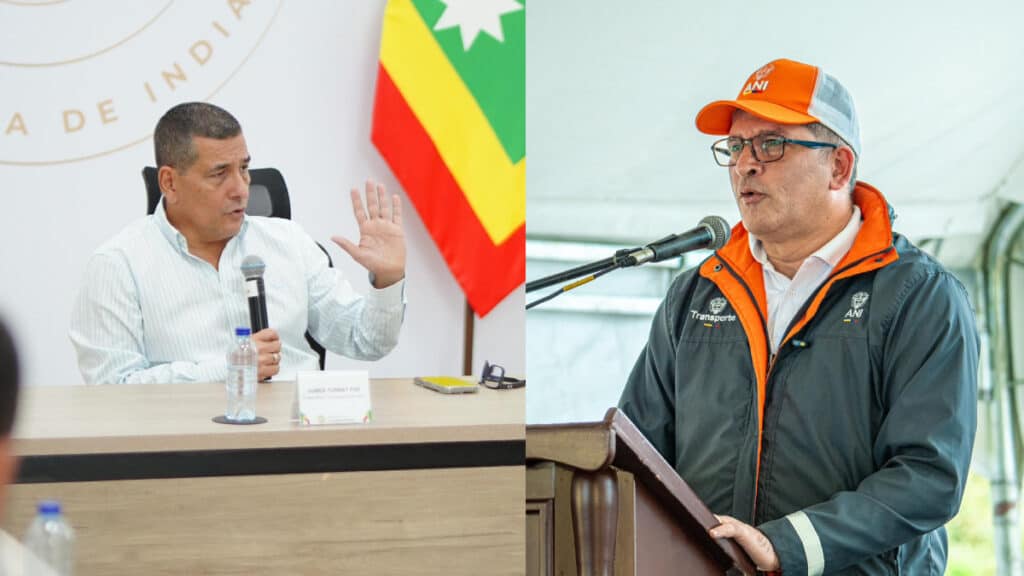 Alcalde de Cartagena, Dumek Turbay y presidente de la ANI, Oscar Torres