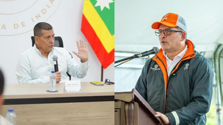 Alcalde de Cartagena, Dumek Turbay y presidente de la ANI, Oscar Torres