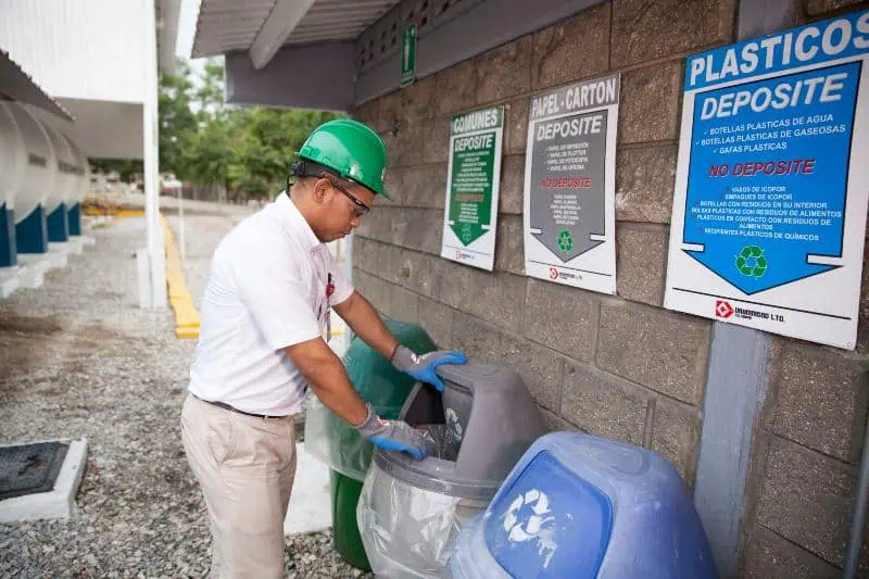Ruta sostenible de Drummond que fortalece su compromiso ambiental; estas son sus acciones Aprovechamiento de residuos. Foto: cortesía Drummond