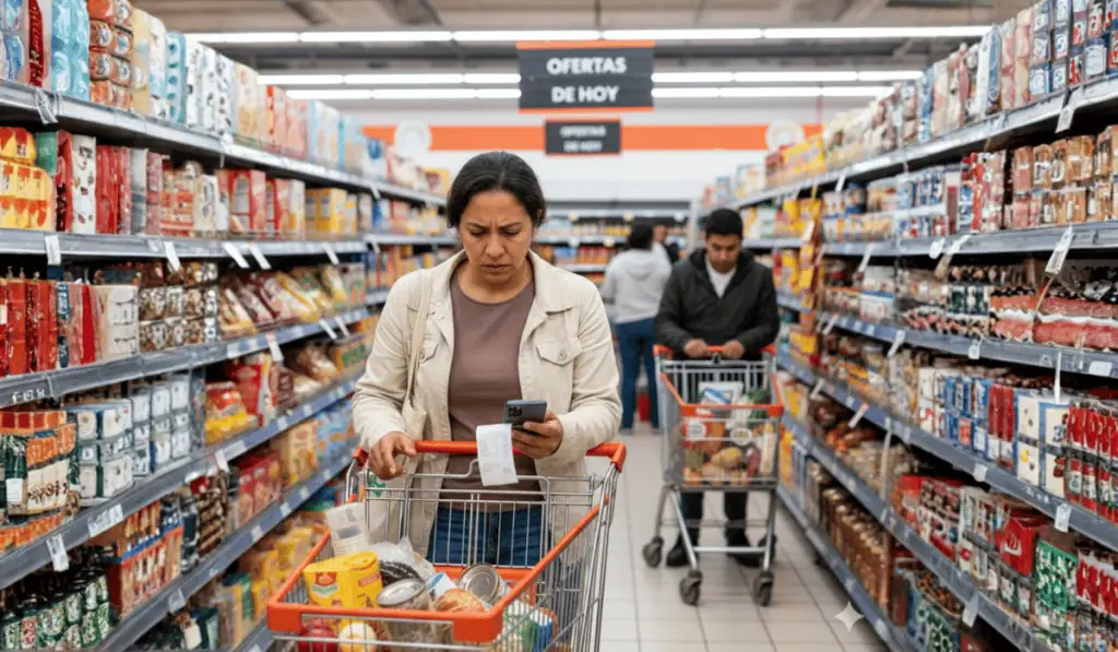 ¿Les está alcanzando más el dinero a los colombianos? Este cambio en sus compras marcó el primer semestre de 2026 Gasto de los hogares colombianos. Imagen: Generada con la IA