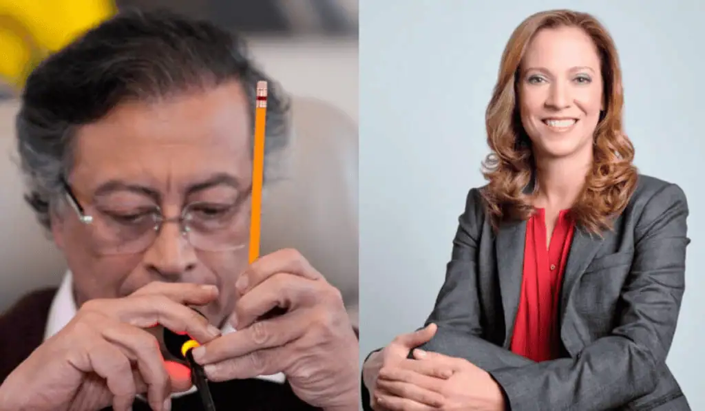 Petro dice que Trump violó el TLC con aranceles y AmCham Colombia niega que tratado esté suspendido Gustavo Petro y María Claudia Lacouture