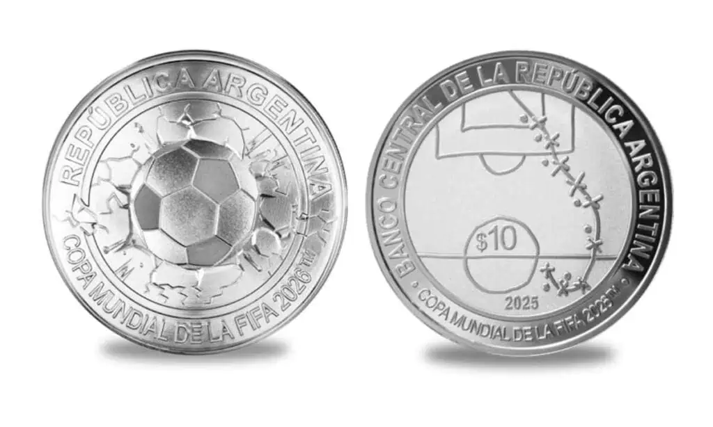 Lanzan nueva moneda para el mundial 2026: Este es su valor y fecha de circulación Moneda conmemorativa de la Copa Mundial de la FIFA 2026