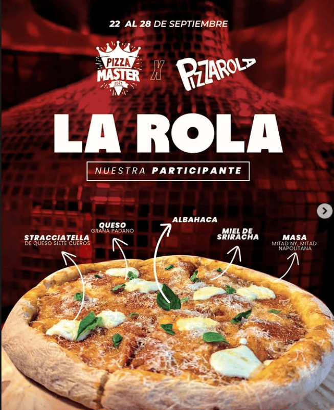 Pizzarola. Foto: tomada de @pizza.rola.