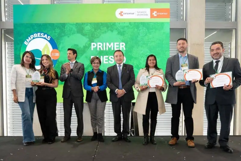 Más de 200 empresarios reunidos en el II Encuentro por la Sostenibilidad Empresarial Reconocimiento Empresas Sostenibles 2025. Foto: cortesía Compensar