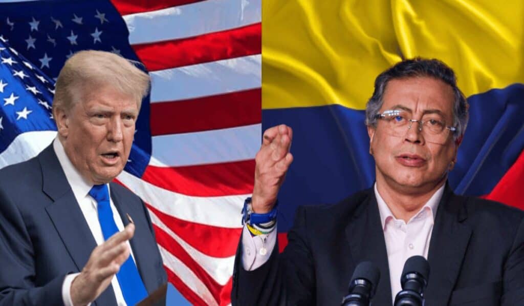 Donald Trump y Gustavo Petro