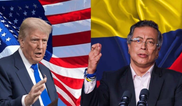 Donald Trump y Gustavo Petro