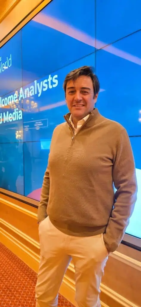 Oracle, el gigante tecnológico que es clave para ChatGPT y TikTok, busca liderar la IA y la nube en Colombia Germán Borromei, gerente general en Oracle Colombia y Ecuador en el Oracle AI World Las Vegas 2025. Foto: Andrés Hernández Godoy