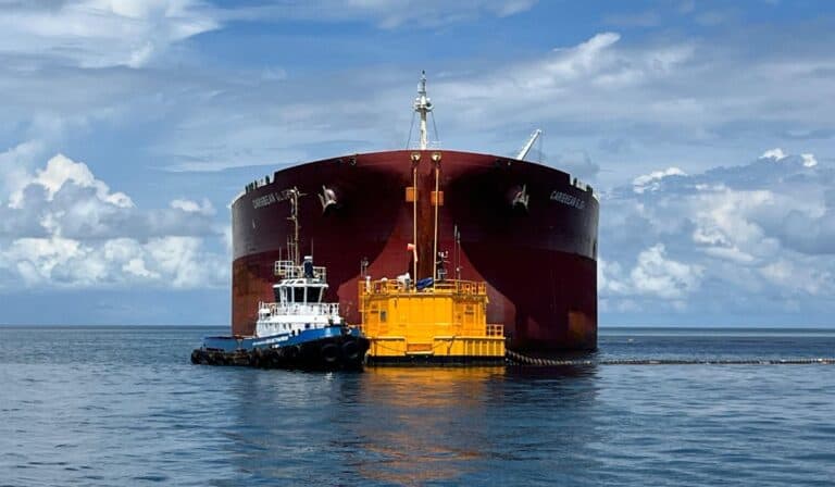 El sistema de monoboyas TLU permite el cargue simultáneo de crudo desde distintas líneas submarinas. Foto: Cenit.