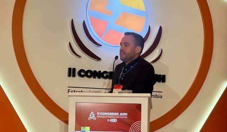 Edwin Palma, Ministro de Minas y Energía en el II Congreso de la ANH. Foto: Nataly Vargas Rodríguez.