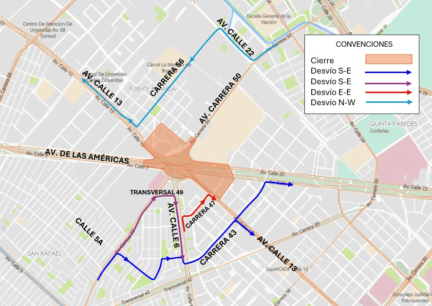 Estos son los cierres viales por implosión de puentes en la Av Las Américas: ¿cuáles son las rutas alternas?